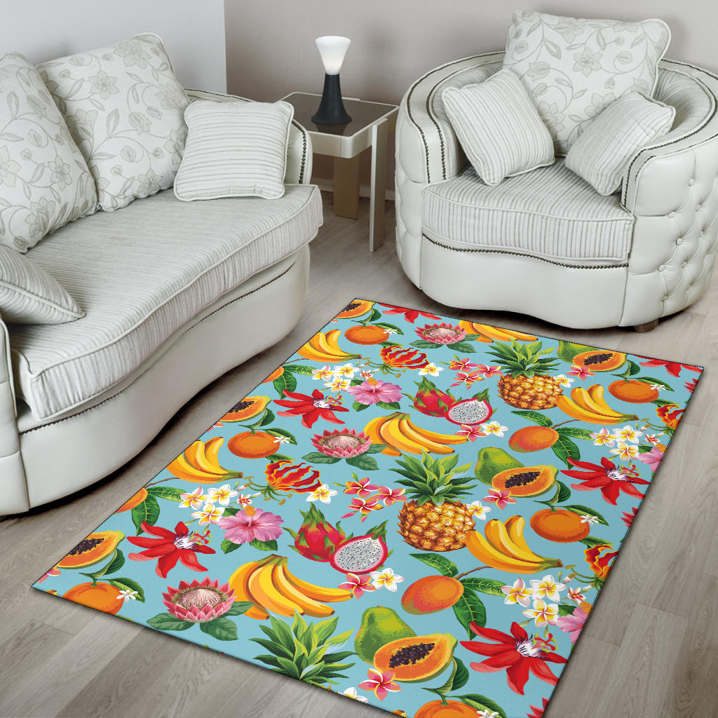 Tropical Fruits Pattern Print Design TF01 Area Rugs