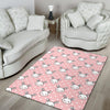 Rabbit Pattern Print Design RB02 Area Rugs