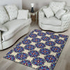 Lotus Boho Pattern Print Design LO08 Area Rugs