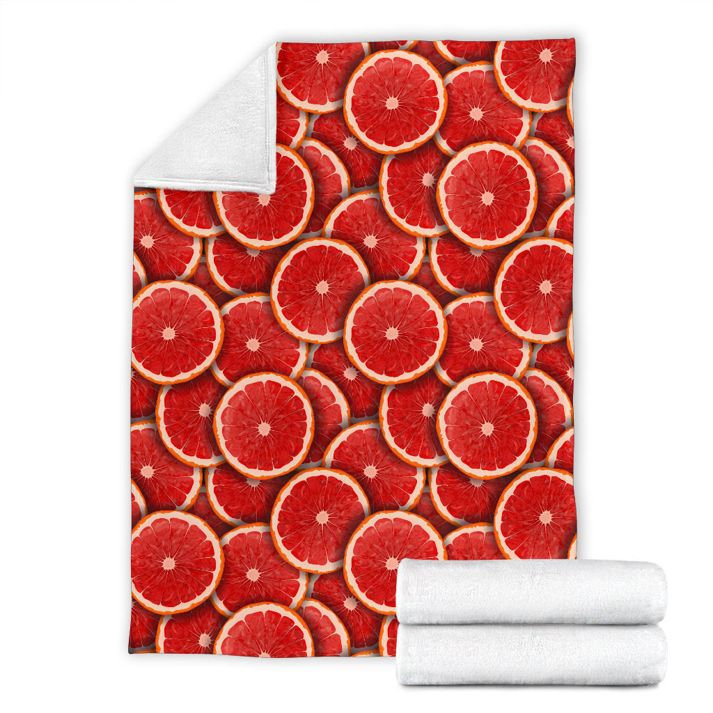 Grapefruit Pattern Print Design GF05 Fleece Blanket
