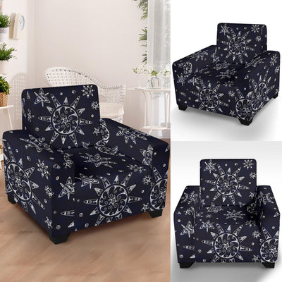 Sun Moon Pattern Armchair Slipcover