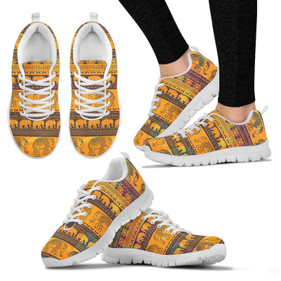 Elephant Aztec Sneakers White Bottom Shoes