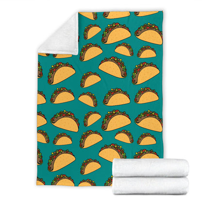 Taco Pattern Print Design TC07 Fleece Blanket