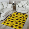 Sunflower Pattern Print Design SF011 Area Rugs