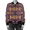 Aztec Pattern Print Design 09 Women's Bomber Jacket