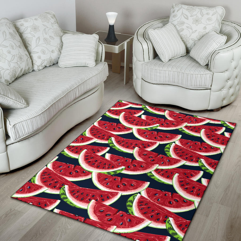 Watermelon Pattern Print Design WM011 Area Rugs