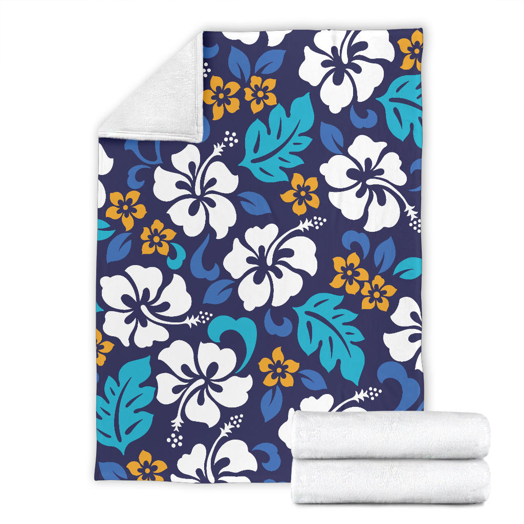 Hibiscus Pattern Print Design HB030 Fleece Blanket