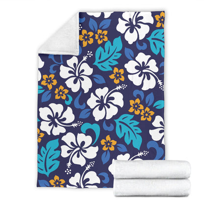 Hibiscus Pattern Print Design HB030 Fleece Blanket