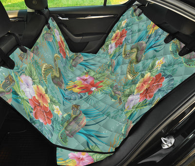 Sea Turtle Pattern Print Design T012 Rear Dog  Seat Cover