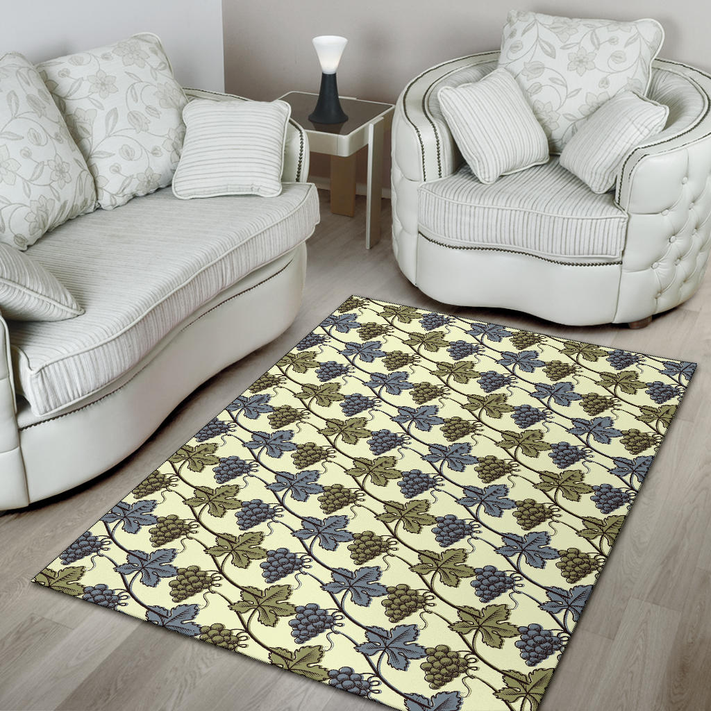 Grape Pattern Print Design GP03 Area Rugs