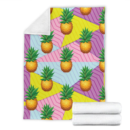 Pineapple Pattern Print Design PP05 Fleece Blanket