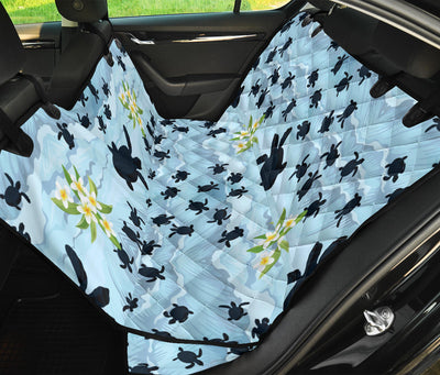 Sea Turtle Pattern Print Design T011 Rear Dog  Seat Cover