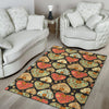 Heart Boho Pattern Print Design HE04 Area Rugs