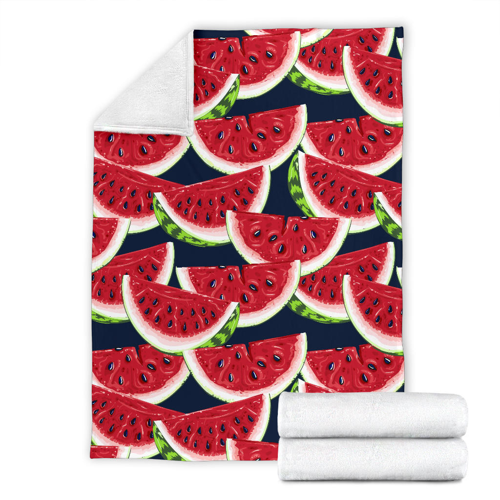 Watermelon Pattern Print Design WM011 Fleece Blanket