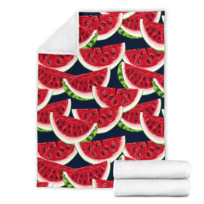 Watermelon Pattern Print Design WM011 Fleece Blanket