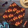 Rooster Pattern Print Design A04 Mens Shorts