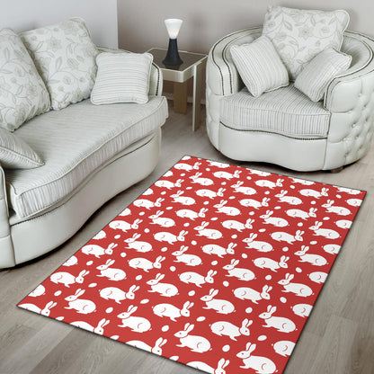 Rabbit Pattern Print Design RB017 Area Rugs
