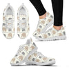 Elephant Cute Sneakers White Bottom Shoes