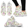 Apple blossom Pattern Print Design AB05 Sneakers White Bottom Shoes