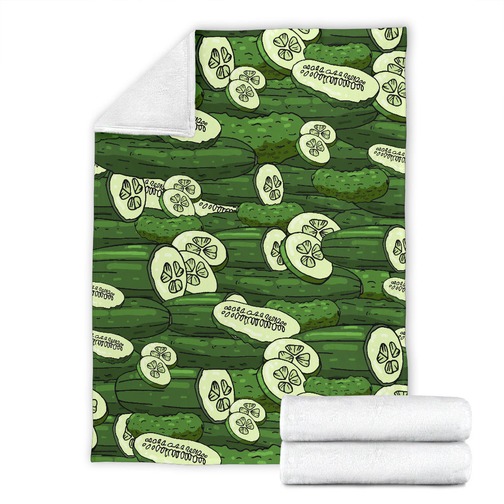 Cucumber Pattern Print Design CC01 Fleece Blanket