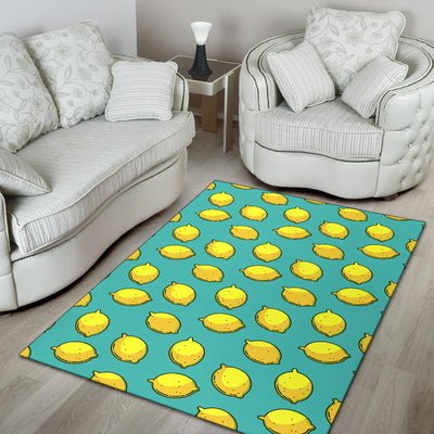 Lemon Pattern Print Design LM04 Area Rugs