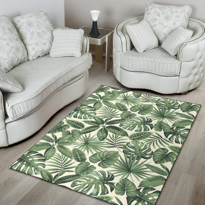 Palm Leaves Pattern Print Design PL014 Area Rugs