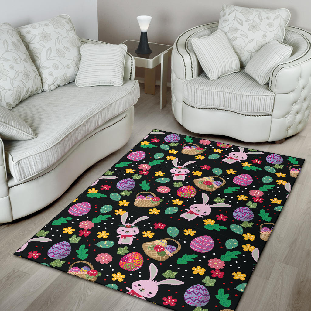 Easter Eggs Pattern Print Design RB05 Area Rugs