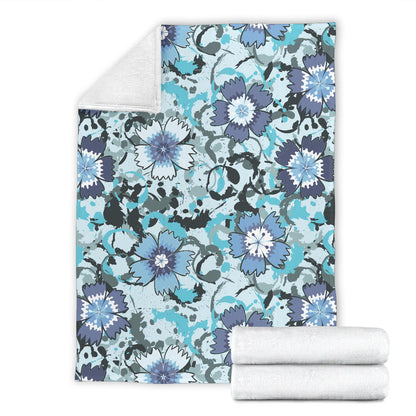 Carnations Pattern Print Design CN04 Fleece Blanket