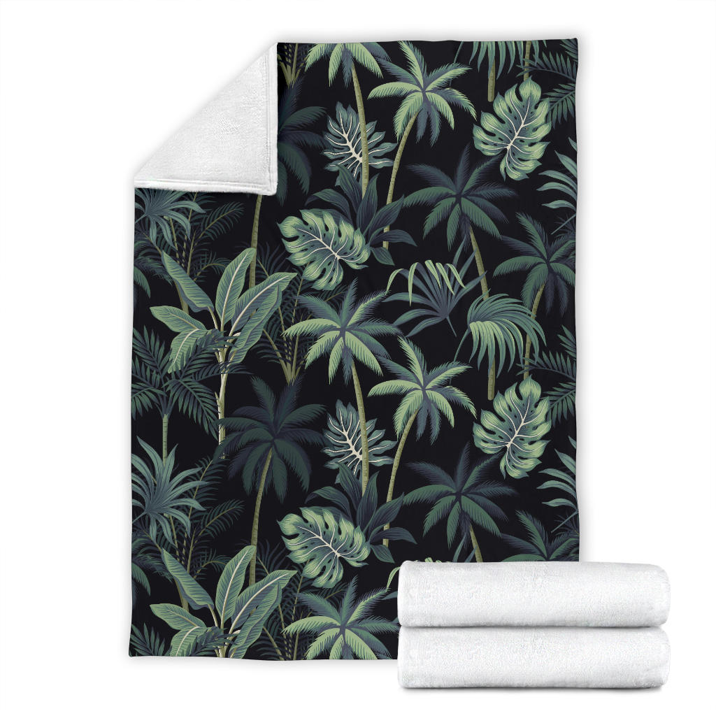 Rainforest Pattern Print Design RF02 Fleece Blanket