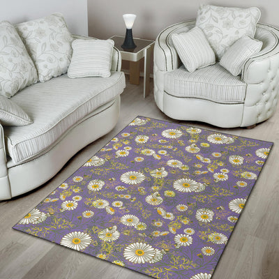 Daisy Pattern Print Design DS011 Area Rugs