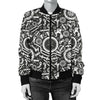 Bicycle Tools Pattern Print Design 02 Women's Bomber Jacket