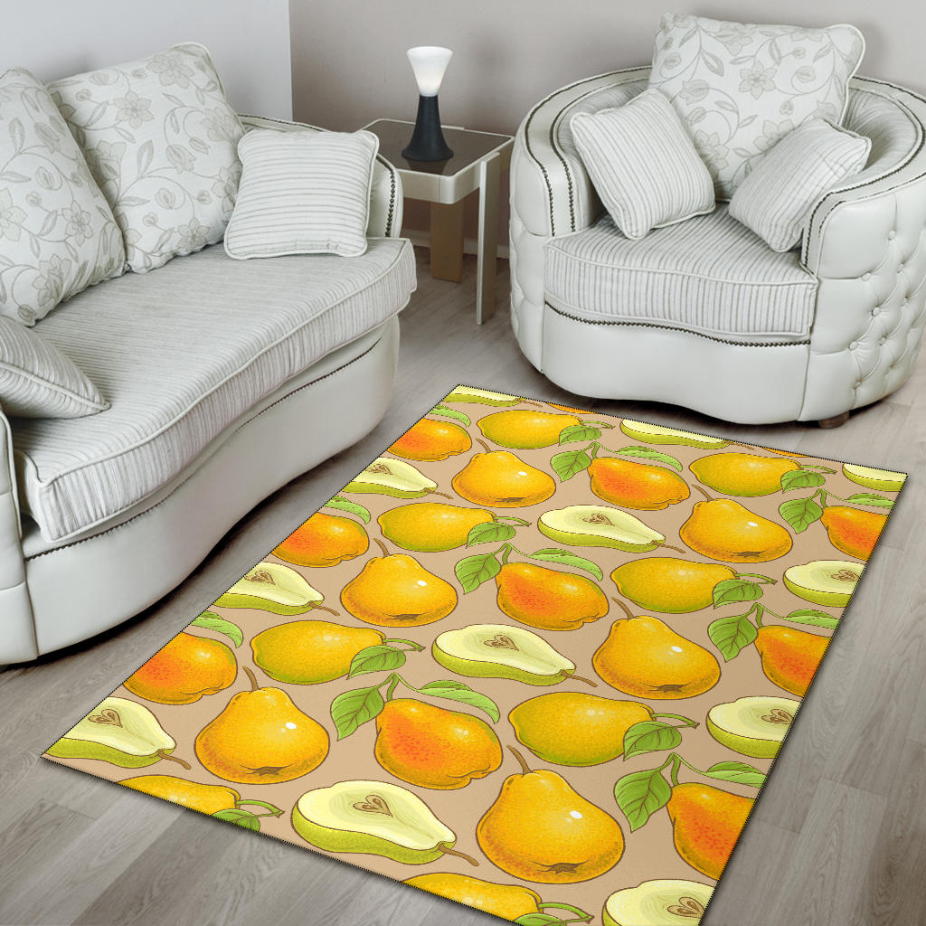 Pear Pattern Print Design PE05 Area Rugs