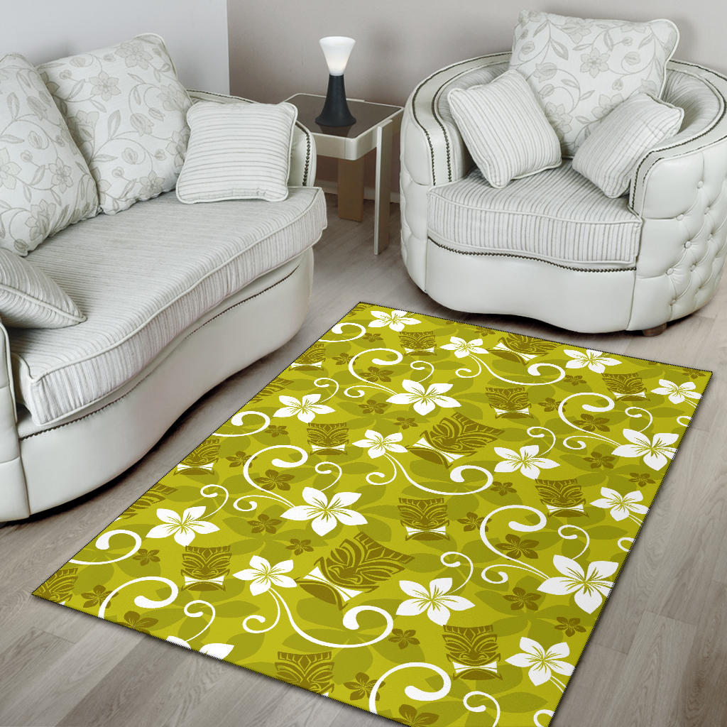 Hawaiian Themed Pattern Print Design H019 Area Rugs