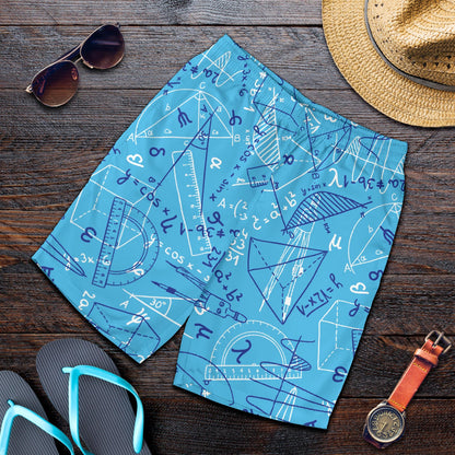 Math Pattern Print Design 02 Mens Shorts