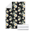 Daisy Pattern Print Design DS07 Fleece Blanket