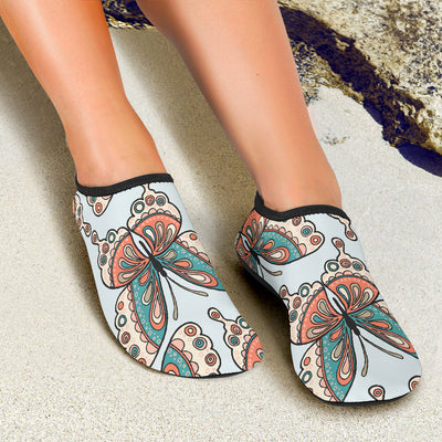 Butterfly Pattern Aqua Water Shoes