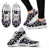 Lavender Pattern Print Design LV04 Sneakers White Bottom Shoes