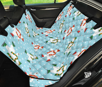 Polar Bear Pattern Print Design PB07 Rear Dog  Seat Cover