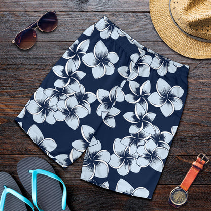 Plumeria Pattern Print Design A02 Mens Shorts