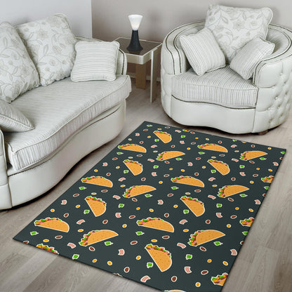 Taco Pattern Print Design TC02 Area Rugs