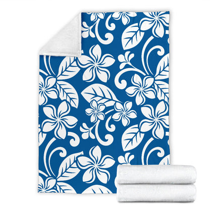 Plumeria Pattern Print Design PM013 Fleece Blanket