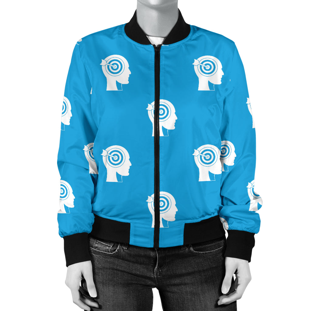 Psychology Pattern Print Design A03 Women's Bomber Jacket
