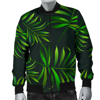 Rainforest Pattern Print Design RF03 Men Bomber Jacket
