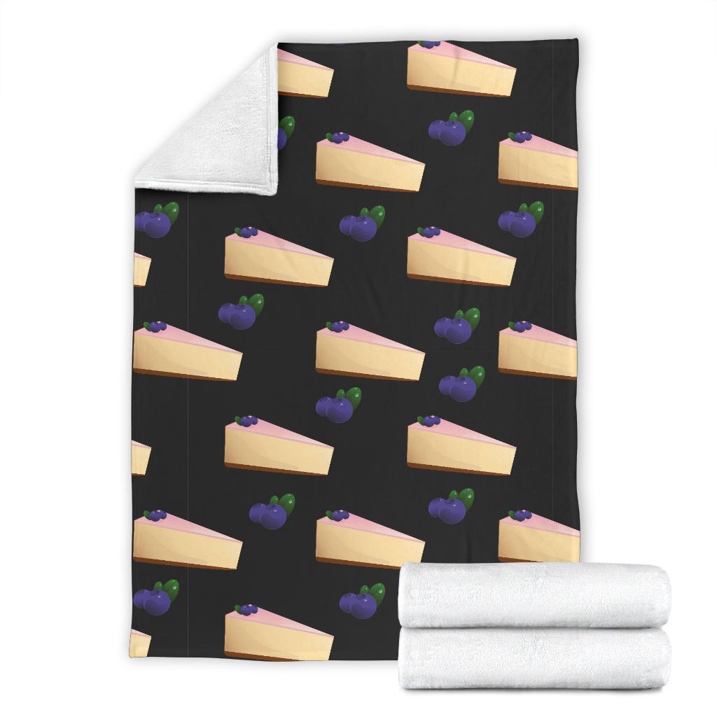 Cheesecake Blueberry Pattern Print Design CK01 Fleece Blanket