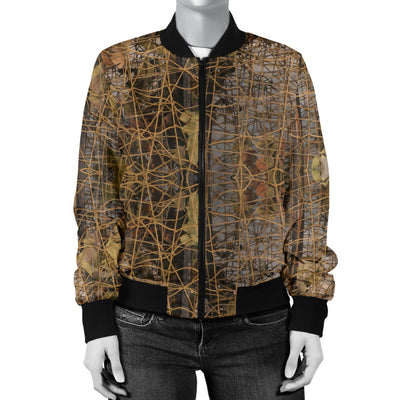 Camouflage Realtree Pattern Print Design 01 Women's Bomber Jacket