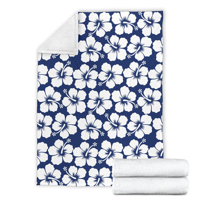 Hibiscus Pattern Print Design HB013 Fleece Blanket