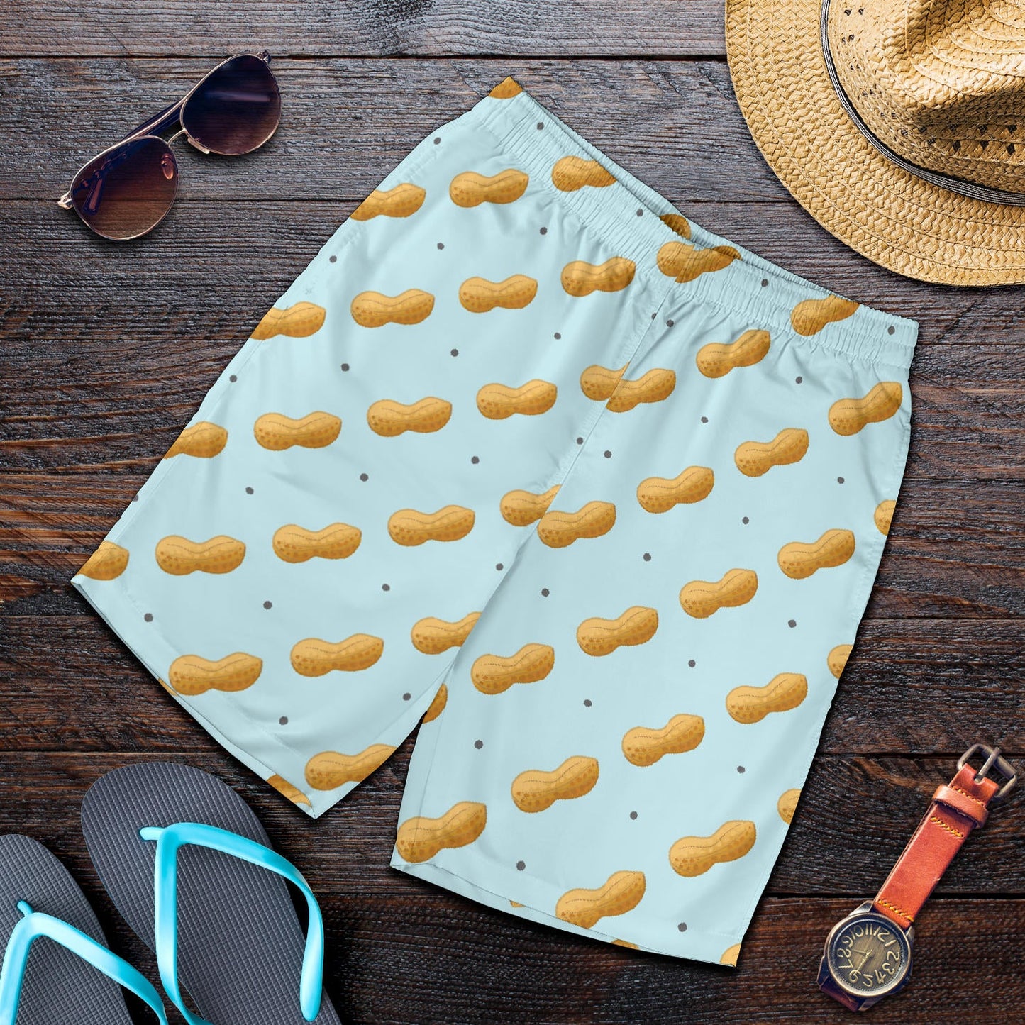 Peanut Pattern Print Design A03 Mens Shorts
