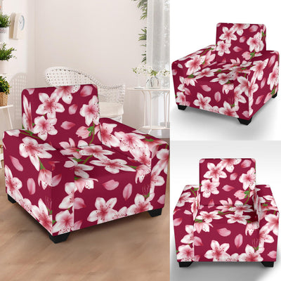 Cherry Blossom Pattern Print Design CB06 Armchair Slipcover