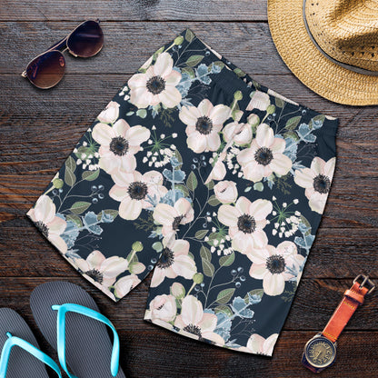 Anemone Pattern Print Design AM02 Mens Shorts