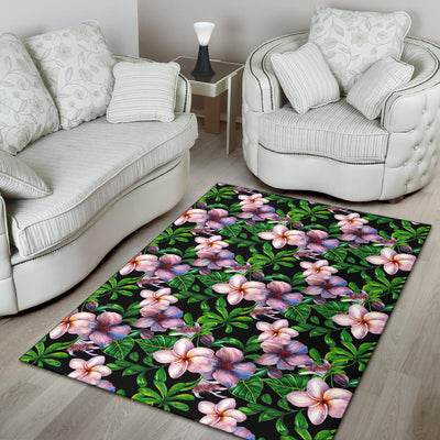 Plumeria Pattern Print Design PM01 Area Rugs